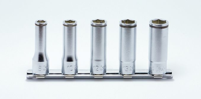 Zestaw nasadek 8mm-14mm sześciokątnych z funkcją przytrzymywania długich KOKEN