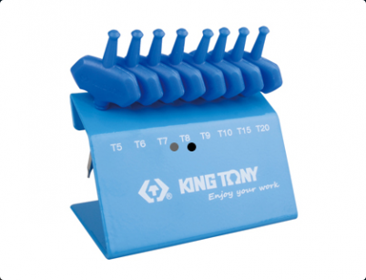 Imbusy zestaw z uchwytem "T" 8szt. 1153A TORX T5 - T20 KING TONY 23308PR