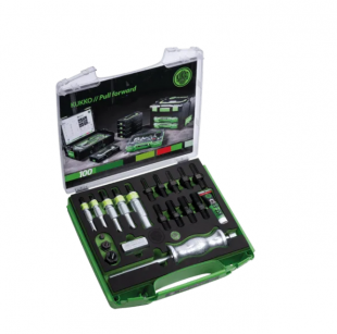 Zestaw z młotkiem ślizgowym do ściągania łożysk kulkowych i kołków pasowanych KUKKO 28-B