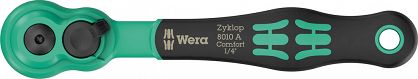 Grzechotka 1/4" Zyklop Comfort 8010 A, z przełącznikiem zmiany kierunku pracy, 1/4" x 144 mm WERA 05005600001