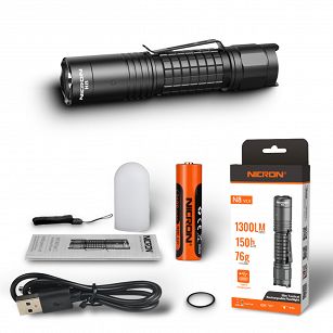 Latarka taktyczna 1300lm IPX8 N8  49NN8 Nicron