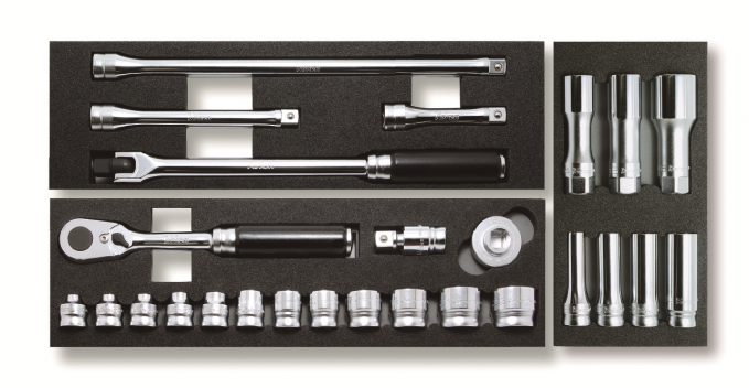 Zestaw kluczy nasadowych 3/8