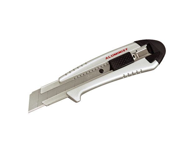 Nóż z automatyczną blokadą z ostrzem łamanym 25mm aluminium TAJIMA