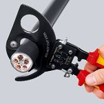 Nożyce Zapadkowe Izolowane do Kabli 32mm KNIPEX 95 36 250 - 2