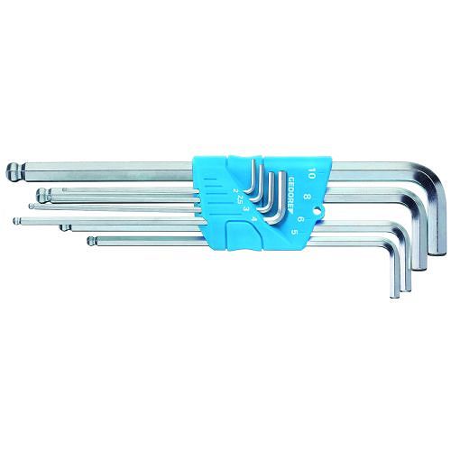 Imbusy zagięte długie z kulką 2-10mm 8 szt. GEDORE 3107469