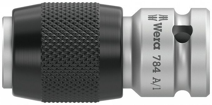 Adapter z mechanizmem szybkomocującym do bitów na kwadrat 1/4