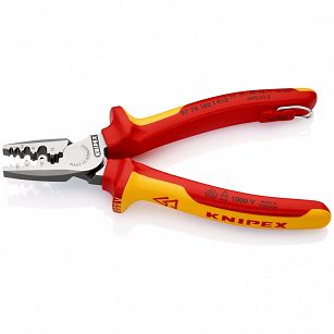 Szczypce do zagniatania tulejek kablowych 180 mm KNIPEX 97 78 180 T