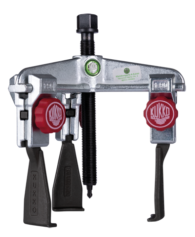 Ściągacz 3-ramienny uniwersalny ze smukłymi, szybkoprzestawnymi ramionami KUKKO 30-10+S