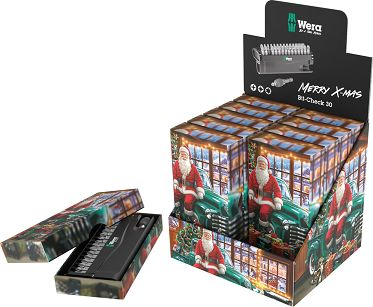 Ekspozytor na ladę sklepową Bit-Check 30 Christmas 2026, 11 części WERA 05135824001