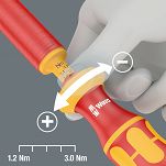 Rekojeść izolowana dynamometryczna nastawna 1,2-3,0Nm do wymiennych trzpieni VDE WERA 05074750001 - 4
