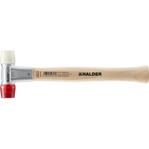 Młotek z miękkim bijakiem Baseplex 25mm CA/Nylon HALDER 3968.025