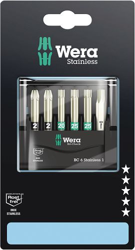 Bity zestaw Bit-Check 6 Stainless 1 SB WERA 05073634001