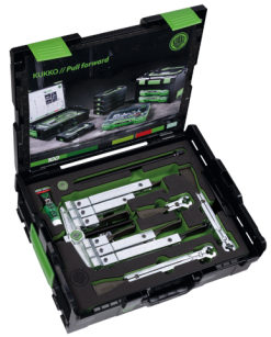 Zestaw ściągaczy uniwersalnych 2- i 3-ramiennych ze smukłymi ramionami KUKKO K-2030-10-S