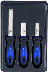 Zestaw skrobaków wąskich ze stali nierdzewnej, 3 szt. KING TONY 9CJ033