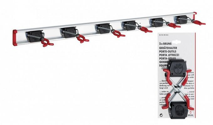Uchwyt wieszak x 8 na narzędzia listwa 1m BRUNS