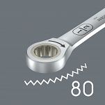 Klucz płasko-oczkowy z grzechotką w opakowaniu do sprzedaży detalicznej 6007 Joker SB, w wykonaniu długim, calowy, 7/16