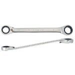 Klucz oczkowy dwukierunkoyz grzechotką dwukierunkową 72 zęby 21 mm x 23 mm KING TONY 37372123M