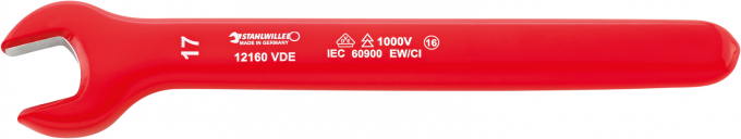 Klucz jednostronny płaski rozm. 14mm, izolowany 1000V VDE 12160 VDE-14 STAHLWILLE 44180014