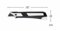 Nóż z automatyczną blokadą, ostrzem 18mm Top Slider, do kabli TAJIMA - 4