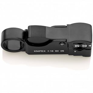 Ściągacz z kabli przewodów RG 58 59 62 KNIPEX 16 60 05 SB