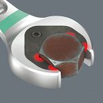 Joker Klucz płasko-oczkowy z grzechotką Jr Switch, z przełącznikiem zmiany kierunku pracy 16mm WERA 05020071001 - 7