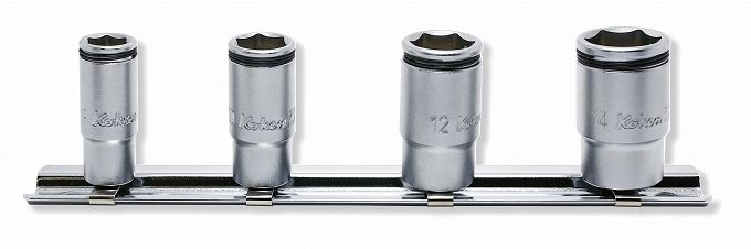 Zestaw nasadek sześciokątnych 8-14mm wydłużonych z funkcją przytrzymywania KOKEN