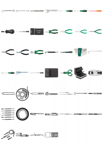 Zestaw 101 narzędzi dla ów w walizce 13209 13210 STAHLWILLE 98810301