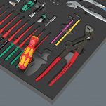 Wkładka piankowa 9753 z zestawem narzędzi serwisowych Kraftform Kompakt Set 1, 45 części WERA 05150153001 - 3