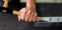 Przecinak ślusarski 240 mm, wygięty RENNSTEIG 380 241 1 - 2