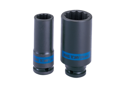 Nasadka długa udarowa 1/2" 19mm x 80mm, 12-kąt KING TONY 443019M