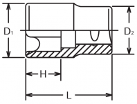 Nasadka E26 TORX KOKEN - 2
