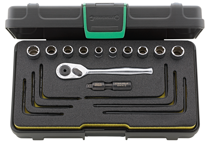 Zestaw 18 Częściowy z grzechotką HI-LOK 1/4