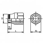 Nasadka 12mm sześciokątna z funkcją przytrzymywania i dokręcania KOKEN - 2