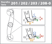 Ściągacz 2-ramienny z rozwieralnymi ramionami KUKKO 208-01  - 2
