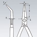 Szczypce chwytające dla elektroników chwytające KNIPEX 35 82 145 - 7