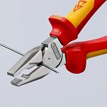 Kombinerki Izolowane Szczypce Uniwersalne o zwiększonym przełożeniu KNIPEX 02 06 225 - 4