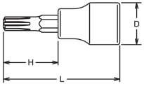 Nasadka M10 trzpieniowa Ribe 140 KOKEN - 2
