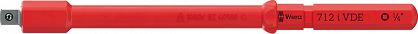 Adapter Kraftform Kompakt A VDE 712 i, izolowany, do kluczy nasadowych 1/4", 1/4" x 154 mm WERA 05006642001