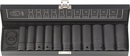 Udarowa końcówka wymienna klucza nasadowego, długa 1/2" zestaw 15-cz. FORTIS 4317784735230