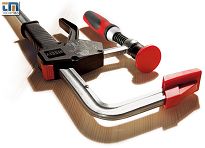 Ścisk śrubowy 300/100 mm ślusarski jednoręczny EHZ z rękojeścią dwukomponentową BESSEY EHZ30-2K - 3