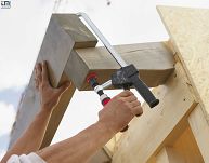 Ścisk śrubowy 300/100 mm ślusarski jednoręczny EHZ z rękojeścią dwukomponentową BESSEY EHZ30-2K - 4