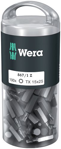 Bity TX 15x25mm - 100 szt TORX DIY WERA 05072447001