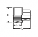 Nasadka krótka 12-kątna 10x17mm KOKEN - 2