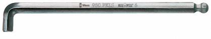 Imbus długi metryczny 5,0mm z kulką chromowany z krótkim ramieniem WERA 05022045001