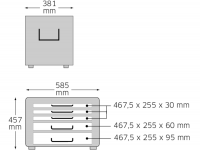 Skrzynia narzedziowa na kółkach STAHLWILLE 81091301 - 4