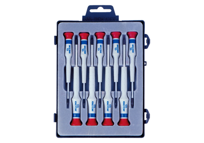 Zestaw wkrętaków śrubokrętów precyzyjnych 9cz. torx T4 - T20 x 40/50mm, pudełko KING TONY 32309PR