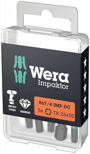 Bit TORX 20 Impaktor 50mm WERA 867/4 IMP WERA 05057664001 Dotyczy 1 sztuki