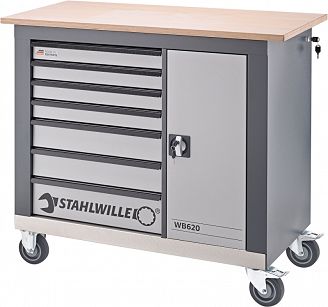 Wózek warsztatowy z drewnianym Blatem WB 620 STAHLWILLE 85010620
