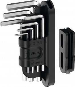 Cliquet Compact Wera Kraftform Kompakt Pistol RA-R 1 - 7 Pièces, 6 Embouts BiTorsion, Magasin Intégré - 14