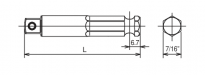 Adapter z pinem 7/16